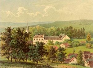 Burg Vlatten um 1860, Sammlung Alexander Duncker