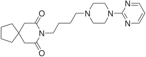 Strukturformel von Buspiron