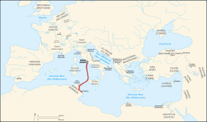 Der Weg von Rom nach Thapsus