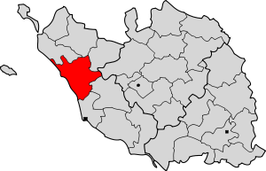 Lage des Kantons Saint-Gilles-Croix-de-Vie