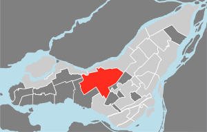 Lage von Saint-Laurent in Montreal