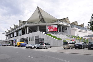 Die Aussenfassade des neuen Stadions