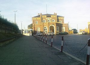 Der Bahnhof in Chojnice (Konitz)