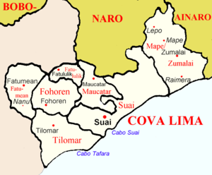 Mape-Zumalai im Osten des Distrikts Cova Lima