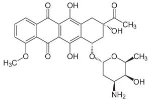 Struktur von Daunorubicin