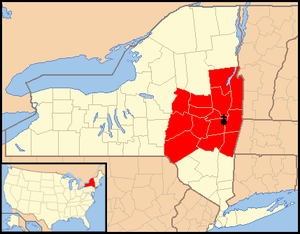 Karte Bistum Albany