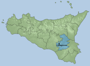 Karte Bistum Caltagirone