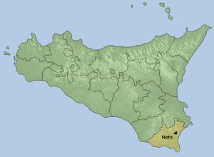 Karte Bistum Noto