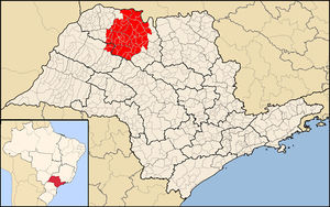Karte Bistum São José do Rio Preto