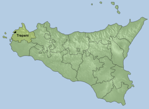 Karte Bistum Trapani
