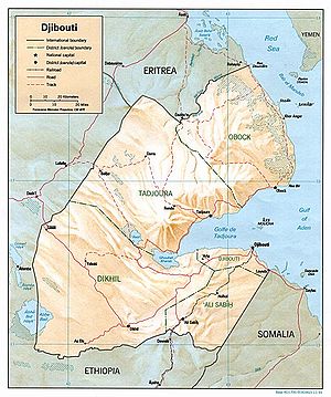 Karte von Dschibuti