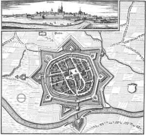 Die  Stadt Dorsten im Jahre 1641  von Matthäus Merian.
