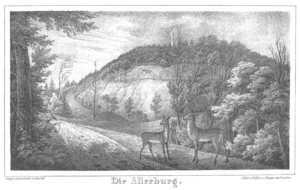 Die Allerburg - nach Duval (1845)