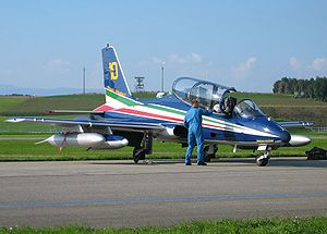 MB-339 der italienischen Kunstflugstaffel Frecce Tricolori