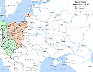 Entwicklung an der Ostfront von 8. bis 24. Februar 1945
