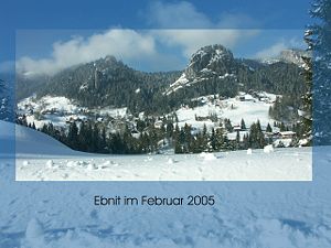 Ortsteil von Enbit im Winter