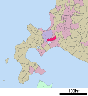 Lage Eniwas in der Präfektur