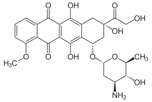 Struktur von Epirubicin