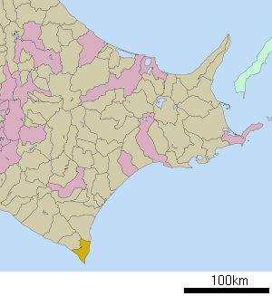 Lage Erimos in der Präfektur
