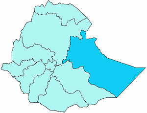 Karte Apostolisches Vikariat Harar
