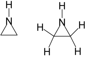 Strukturformel von ‎Ethylenimin