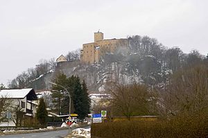 Burg Falkenstein - Gesamtansicht aus nordöstlicher Richtung