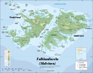 Topografie der Falklandinseln