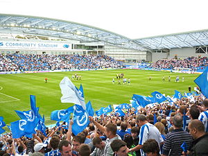 Das Falmer Stadium beim ersten Saisonspiel am 6. August 2011 gegen die Doncaster Rovers