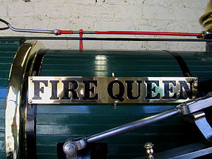 Namensschild der Fire Queen