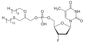 Struktur von Fosalvudin