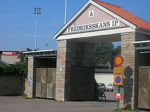 Eingangsportal zu Fredriksskans IP