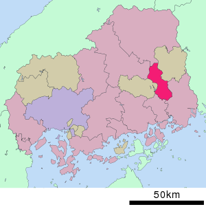 Lage Fuchūs in der Präfektur