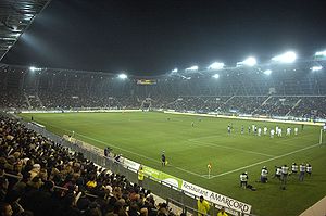 Eröffnungsspiel Grenoble Foot gegen Clermont Foot am 15. Februar 2008