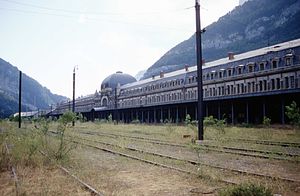 Bahnhof Canfranc, Gleisseite