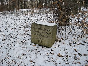 Gedenkstein im Niederhofpark zu Reichenbach