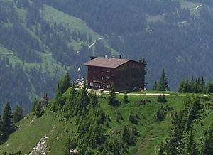 Das Gimpelhaus über dem Tannheimer Tal