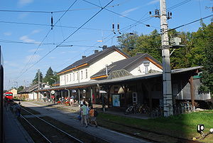 Der Bahnhof Gmunden wie er sich zurzeit präsentiert