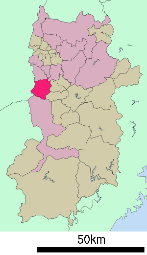 Lage Goses in der Präfektur