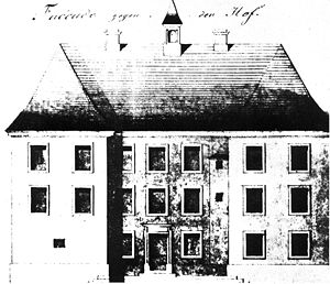 Aufriss von Schloss Gronau (1784)