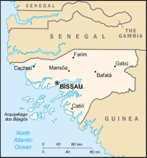 Karte von Guinea-Bissau