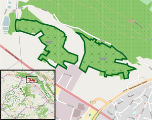 Übersichtskarte des Naturschutzgebiets