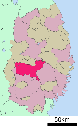 Lage Hanamakis in der Präfektur