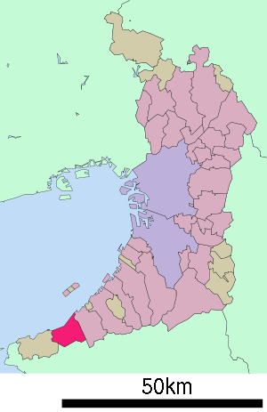 Lage Hannans in der Präfektur