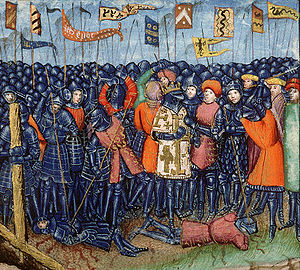 Schlacht bei Hattin, Darstellung aus dem 15. Jahrhundert