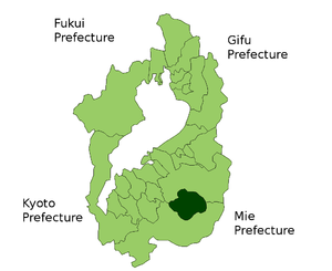 Lage Hinos in der Präfektur
