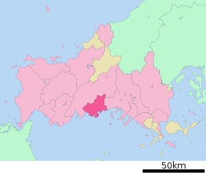 Lage Hōfus in der Präfektur