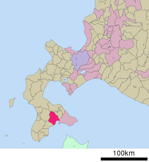 Lage Hokutos in der Präfektur