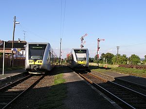 Züge im Bahnhof Beienheim