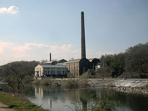 Wasserkraftwerk Horster Mühle 2005 - Gesamtansicht von Osten