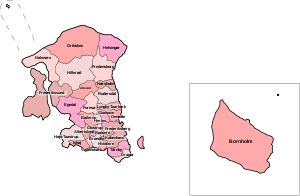 Administrative Einteilung der Region Hovedstaden